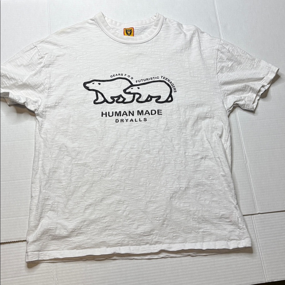 HUMAN MADE 'Polar Bears' white T-Shirt Dry All’s Tee shirt. - Picture 2 of 8